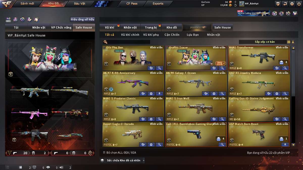 shop acc cf uy tin gia re